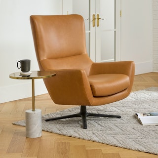 Agga Charme Tan Swivel Chair