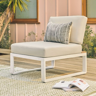 Kezia Lily White Armless Chair Module