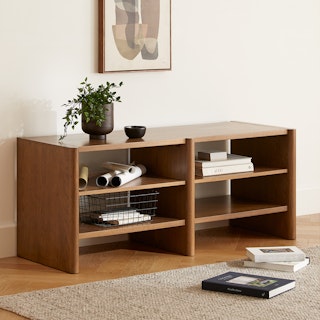 Torme Smoked Oak Short Bookcase