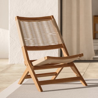 Santo Ecru Folding Lounge Chair