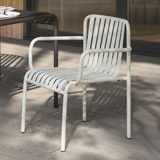 Sarek Taupe Stackable Dining Armchair