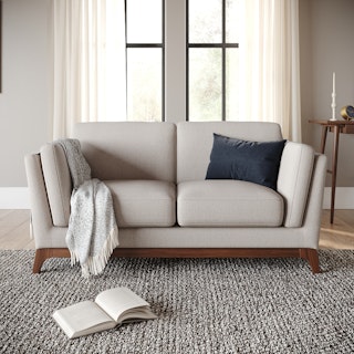 Ceni 61" Loveseat - Chalk Gray