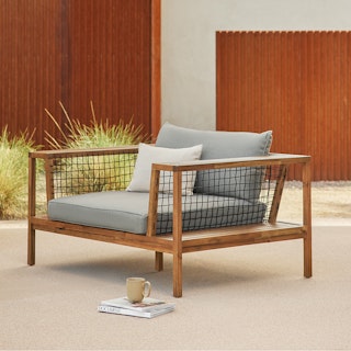 Callais Taupe Gray Lounge Chair