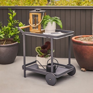 Boden Dark Gray Bar Cart