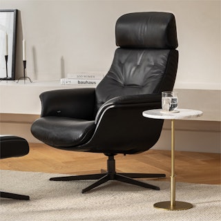 Meklen Oxford Black Lounge Chair