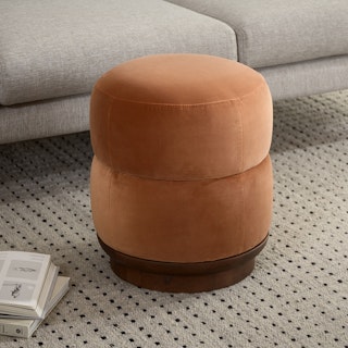 Pica Plush Pacific Rust Ottoman