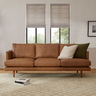 Burrard 83.5" Leather Sofa - Bella Caramel