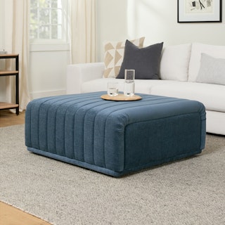 Sefto Saltwater Blue Ottoman