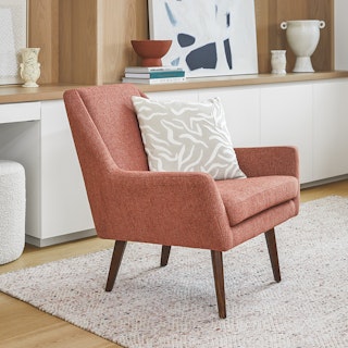 Angle Rosehip Orange Chair