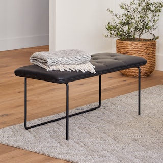 Level Bella Black 43" Bench