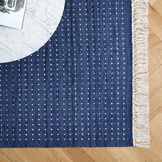 Lattus Motif Blue Rug 8 x 10