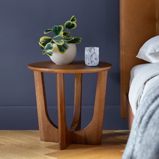 Tovi Smoked Oak Side Table