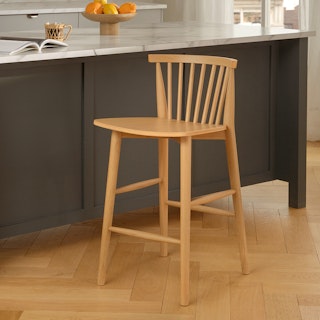 Rus Light Oak Counter Stool