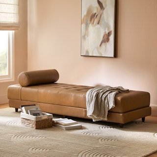 Sven Charme Tan Chaise Lounge