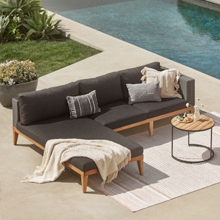 Urba Slate Gray Left Sectional