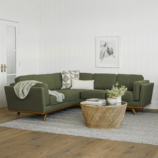 Timber 93" Corner Sectional - Olio Green