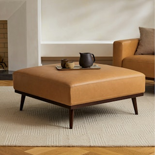 Rhett Charme Tan Ottoman