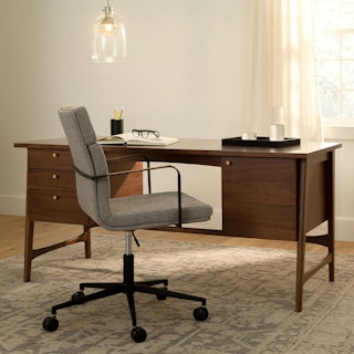 Krossa Walnut Executive Desk