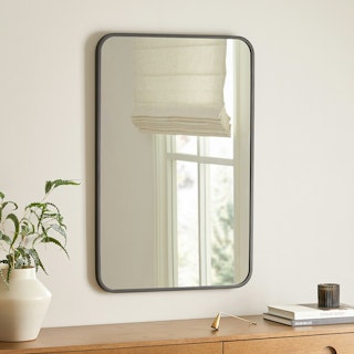 Mansfield Black Rectangular Wall Mirror