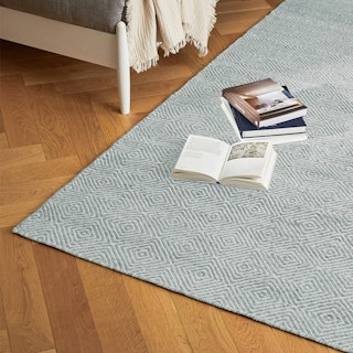 Bovi Pearl Blue Rug 5 x 8