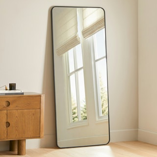 Mansfield Black Floor Mirror