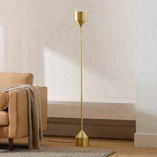 Barbell Brass Floor Lamp