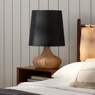 Salanga Wide Black Table Lamp