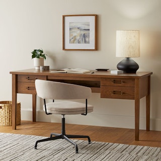 Munson Smoked Oak Storage Desk