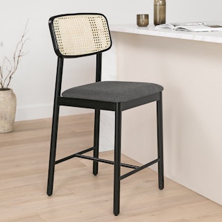 Netro Black Counter Stool