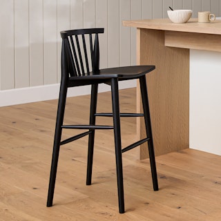 Rus Black Bar Stool