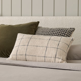 Rudbeck Plaid Ivory Pillow