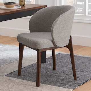 Alta Camellia Gray Walnut Dining Armchair