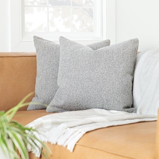 Gabriola Dover Gray Bouclé Pillow Set