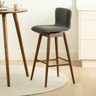 Sede Miller Gray Walnut Swivel Bar Stool