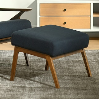 Otio Oceano Blue Walnut Ottoman