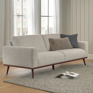 Rhett 84" Sofa - Pepper Ivory