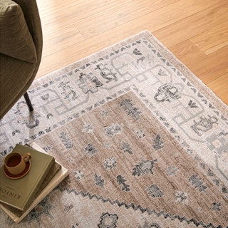 Bursa Gray Tan Multi Performance Rug 9 x 12