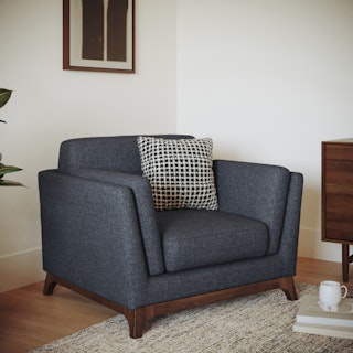 Ceni Denim Blue Armchair