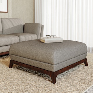 Ceni Quarry Gray Ottoman