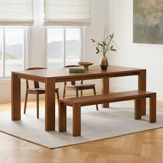 Dako Smoked Oak Dining Table for 6