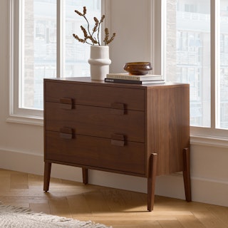 Vireo Walnut 3-Drawer Chest