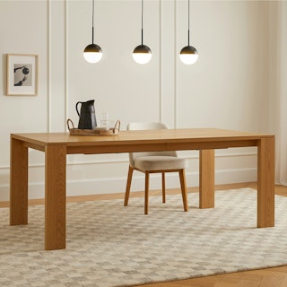 Dako Warm Oak Dining Table, Extendable