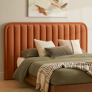 Rolph Plush Pacific Rust Queen Headboard