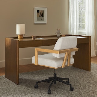 Torme Smoked Oak Desk