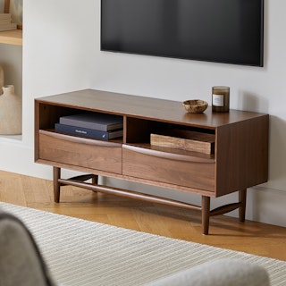 Lenia Walnut 42" Media Unit