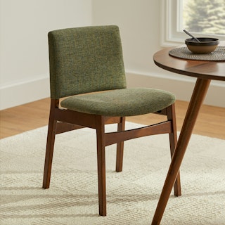 Nosh Hemlock Green Walnut Dining Chair