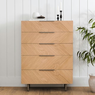 Nera Oak 5-Drawer Chest