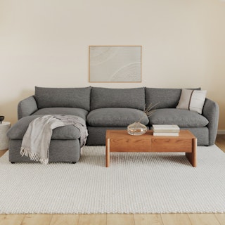 Leigh 131.5" Modular Sectional - Silver Gray