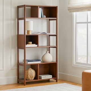 Mysen Walnut Tall Bookcase