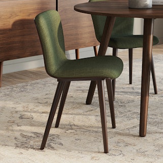 Sede Olio Green Walnut Dining Chair